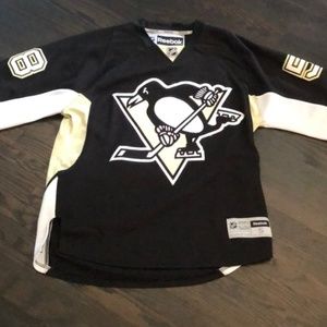 Letang 58 Pittsburgh Penguins black retro jersey